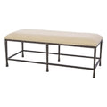 GLOBAL VIEWS QUAD POD BENCH W/MUSLIN CUSHION - Benches, Ottoman, Stools