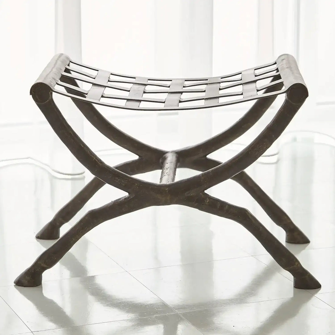 GLOBAL VIEWS GIDDY UP BENCH - Benches, Ottoman, Stools