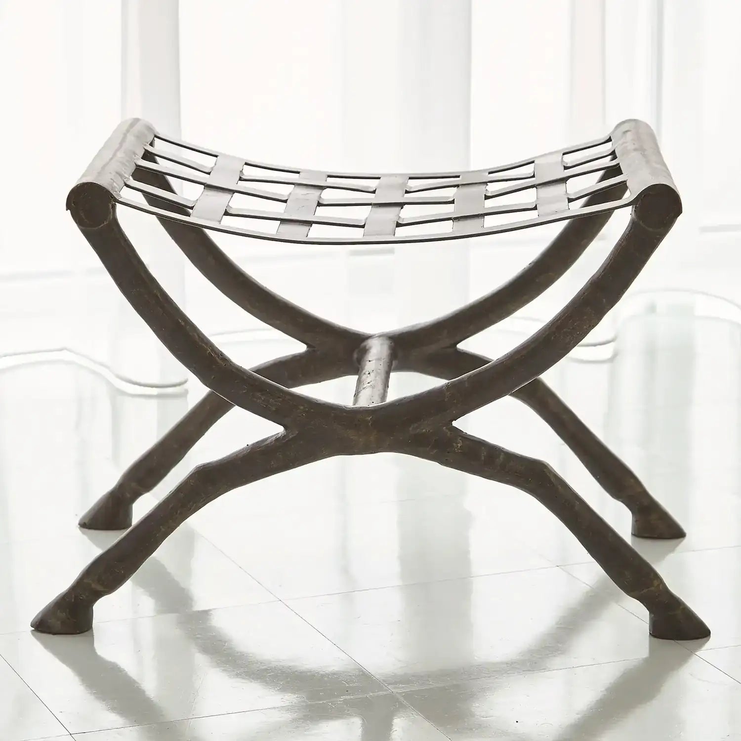 GLOBAL VIEWS GIDDY UP BENCH - Benches, Ottoman, Stools