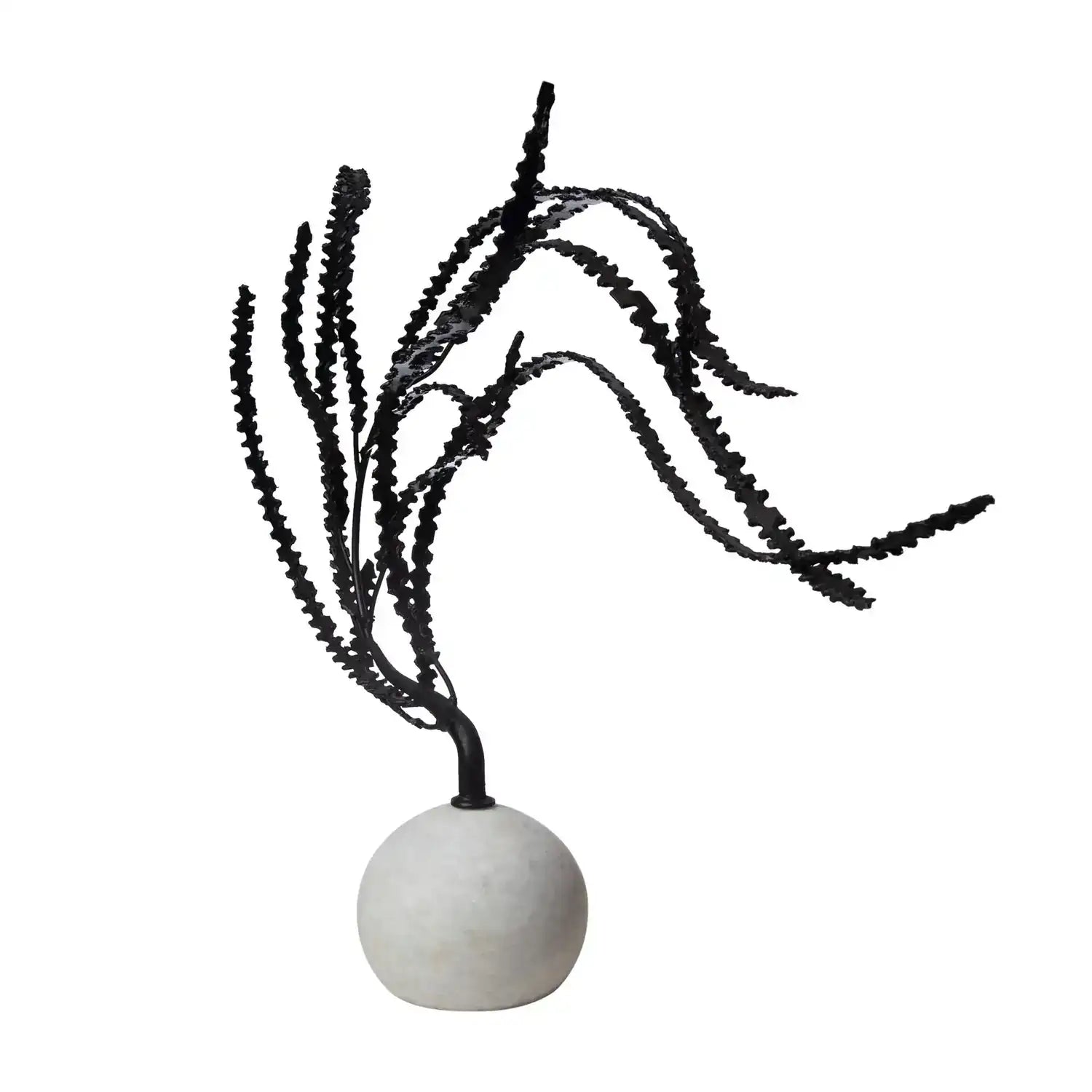 GLOBAL VIEWS IRON THISTLE SCULPTURE - Decorative Accents