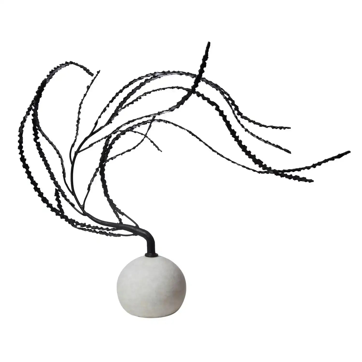GLOBAL VIEWS IRON THISTLE SCULPTURE - Decorative Accents