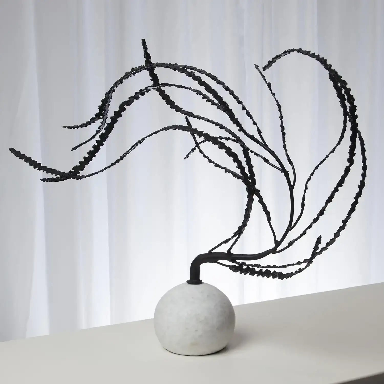 GLOBAL VIEWS IRON THISTLE SCULPTURE - Decorative Accents