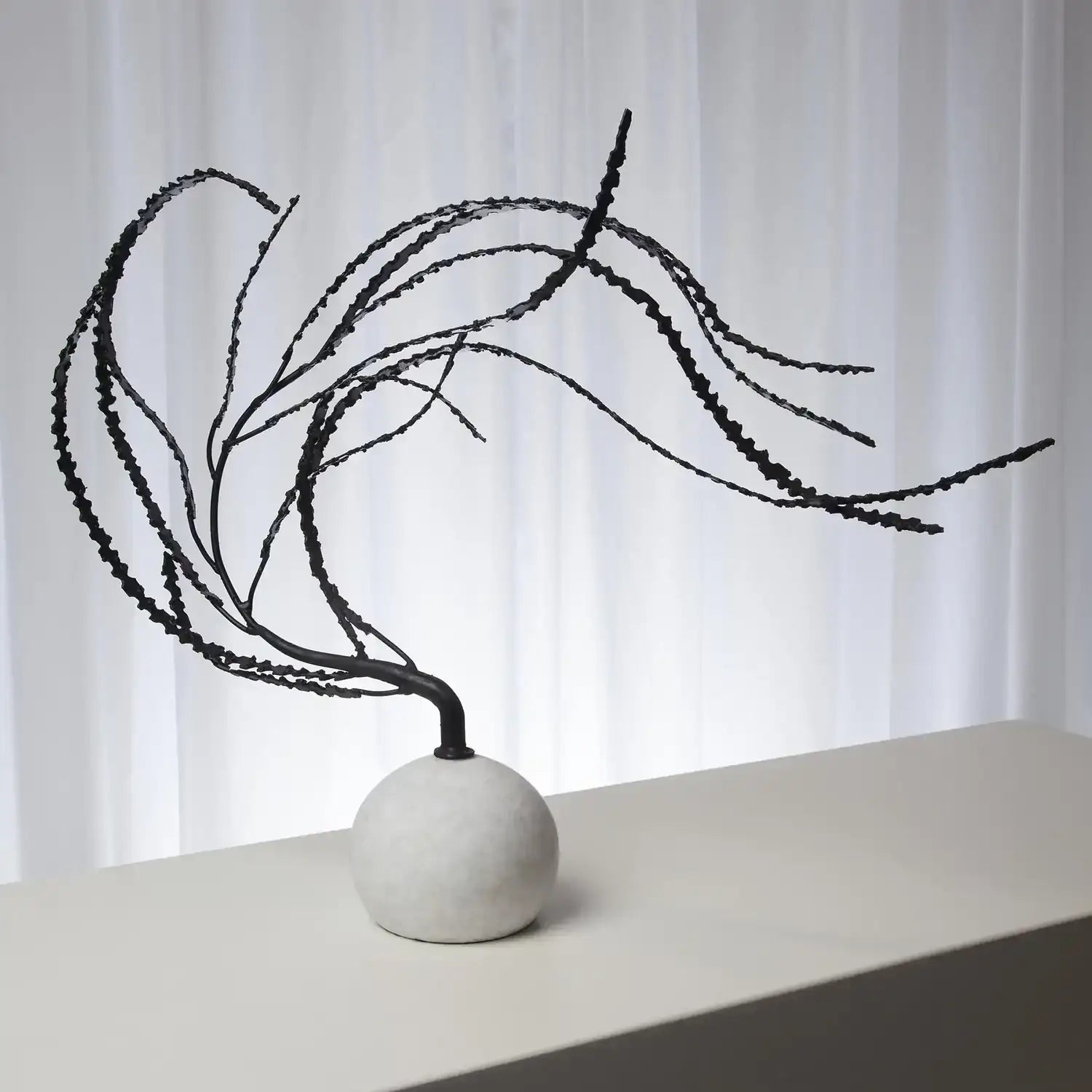 GLOBAL VIEWS IRON THISTLE SCULPTURE - Decorative Accents