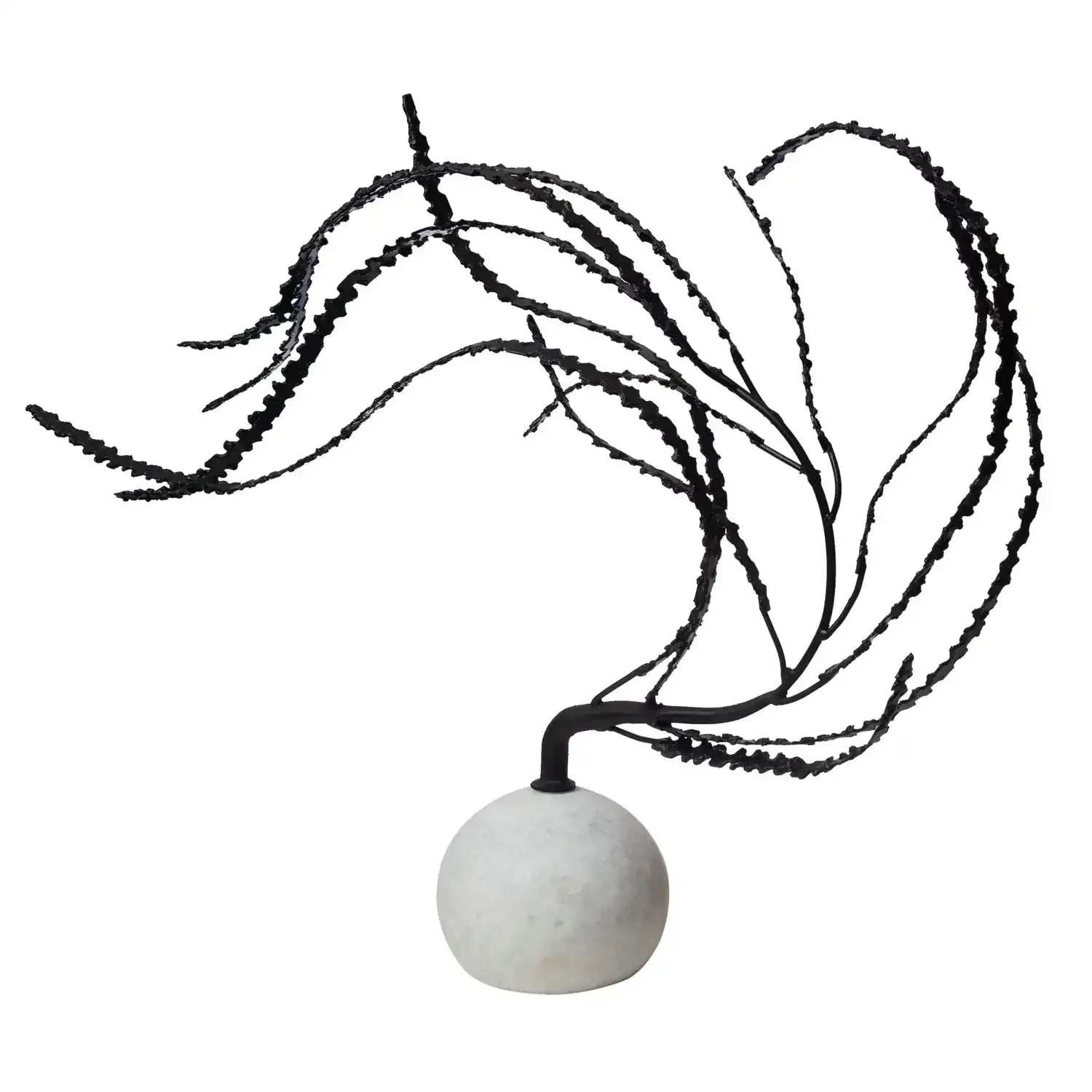 GLOBAL VIEWS IRON THISTLE SCULPTURE - Decorative Accents