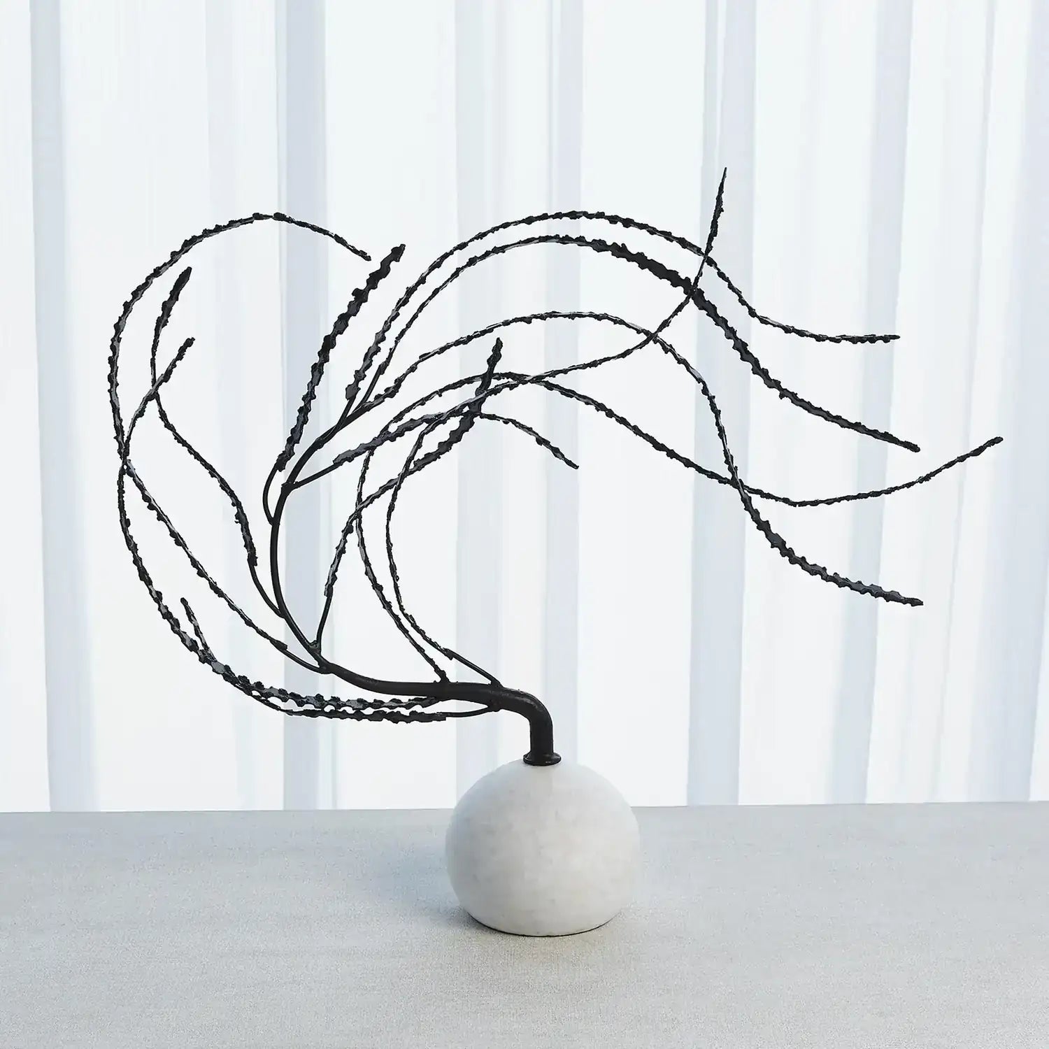 GLOBAL VIEWS IRON THISTLE SCULPTURE - Decorative Accents