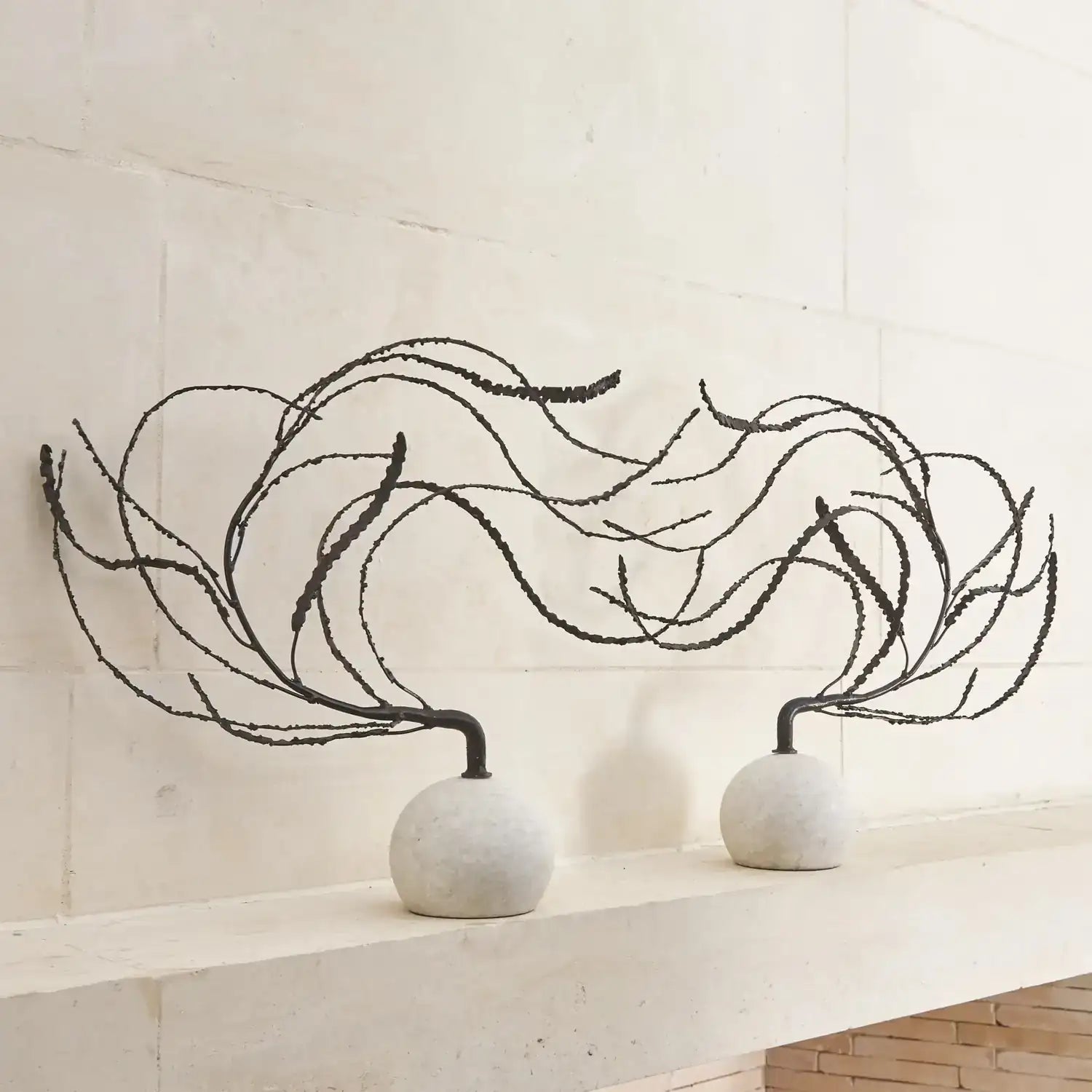 GLOBAL VIEWS IRON THISTLE SCULPTURE - Decorative Accents