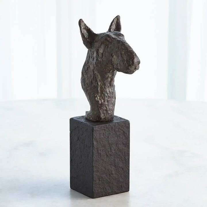 GLOBAL VIEWS BULL TERRIER SCULPTURE - Decorative Accents