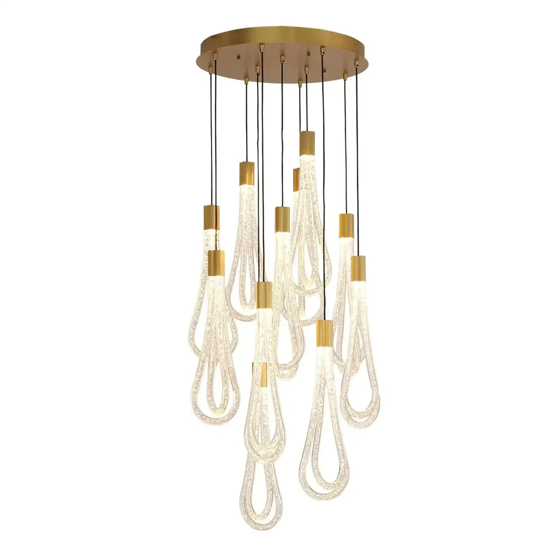 GLOBAL VIEWS ROUND LAYERED RAINDROP CHANDELIER | 7.80678 - DO NOT SHOW ON WEBSITE