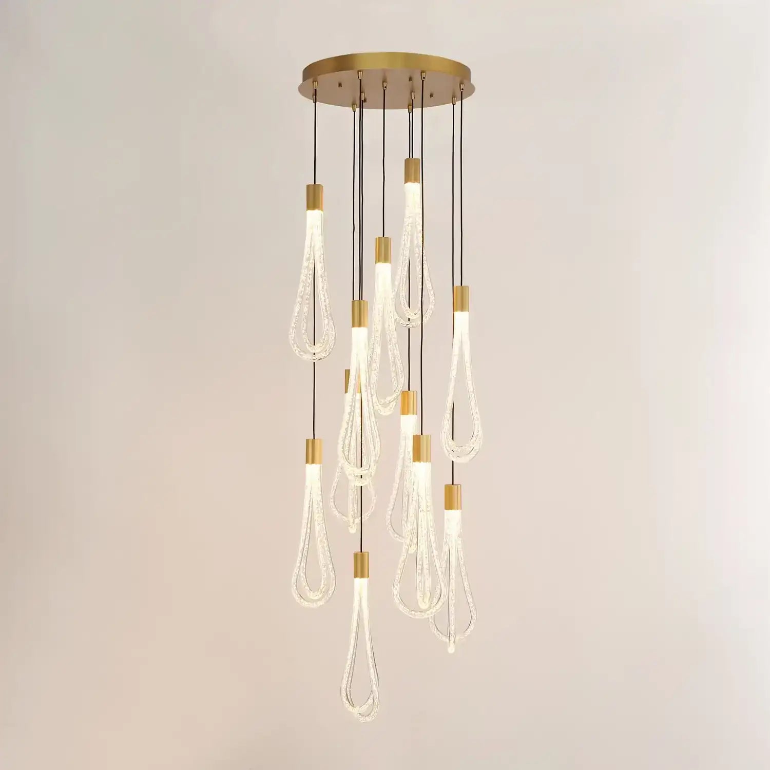 GLOBAL VIEWS ROUND LAYERED RAINDROP CHANDELIER | 7.80678 - DO NOT SHOW ON WEBSITE