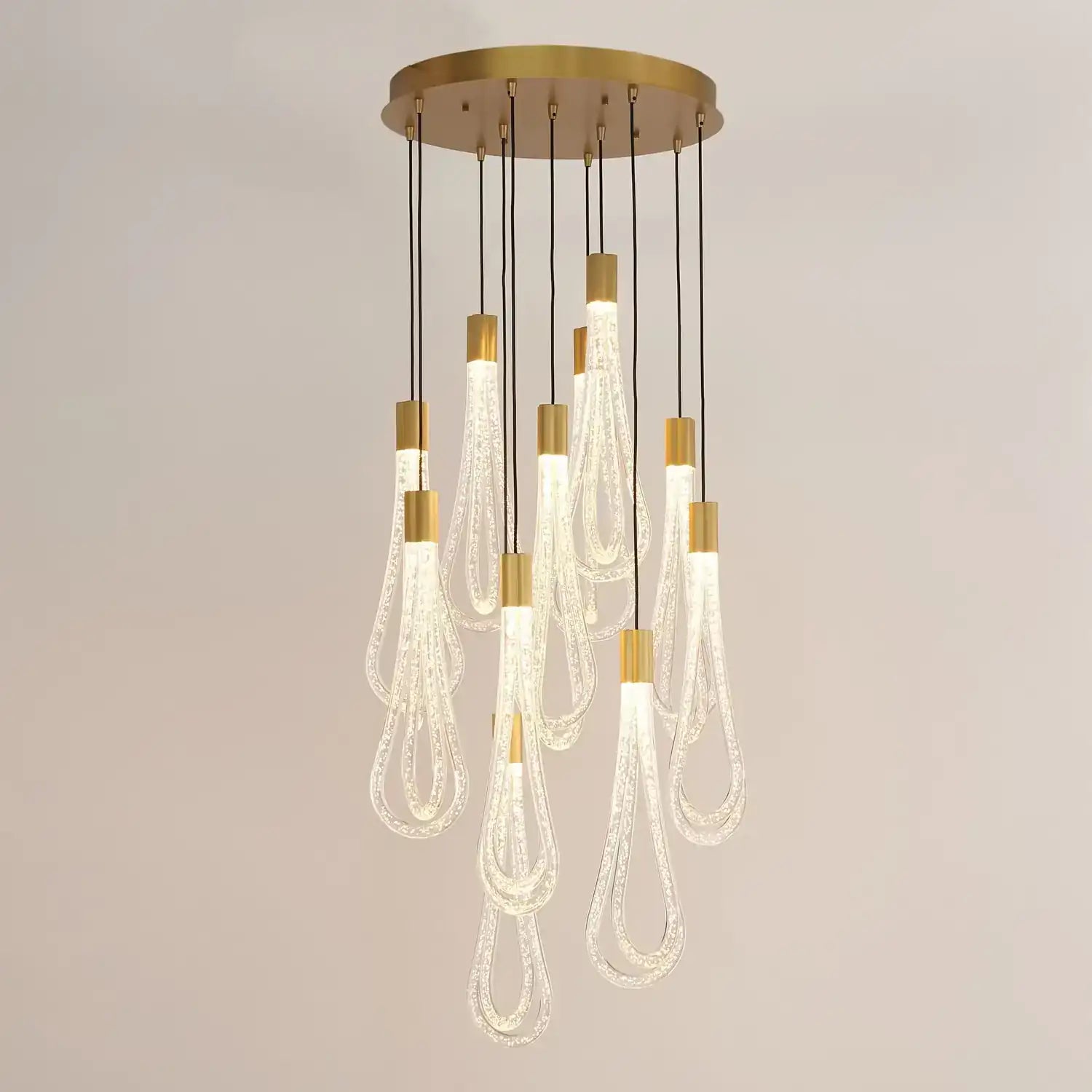 GLOBAL VIEWS ROUND LAYERED RAINDROP CHANDELIER | 7.80678 - DO NOT SHOW ON WEBSITE