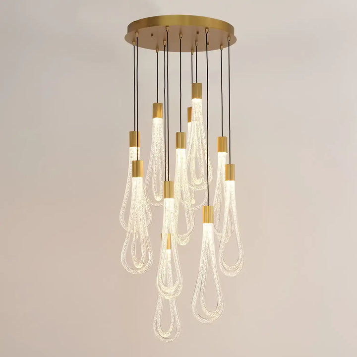 GLOBAL VIEWS ROUND LAYERED RAINDROP CHANDELIER | 7.80678 - DO NOT SHOW ON WEBSITE