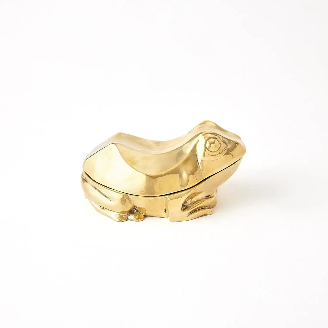 GLOBAL VIEWS SOLID BRASS FROG BOX - Decorative Accents