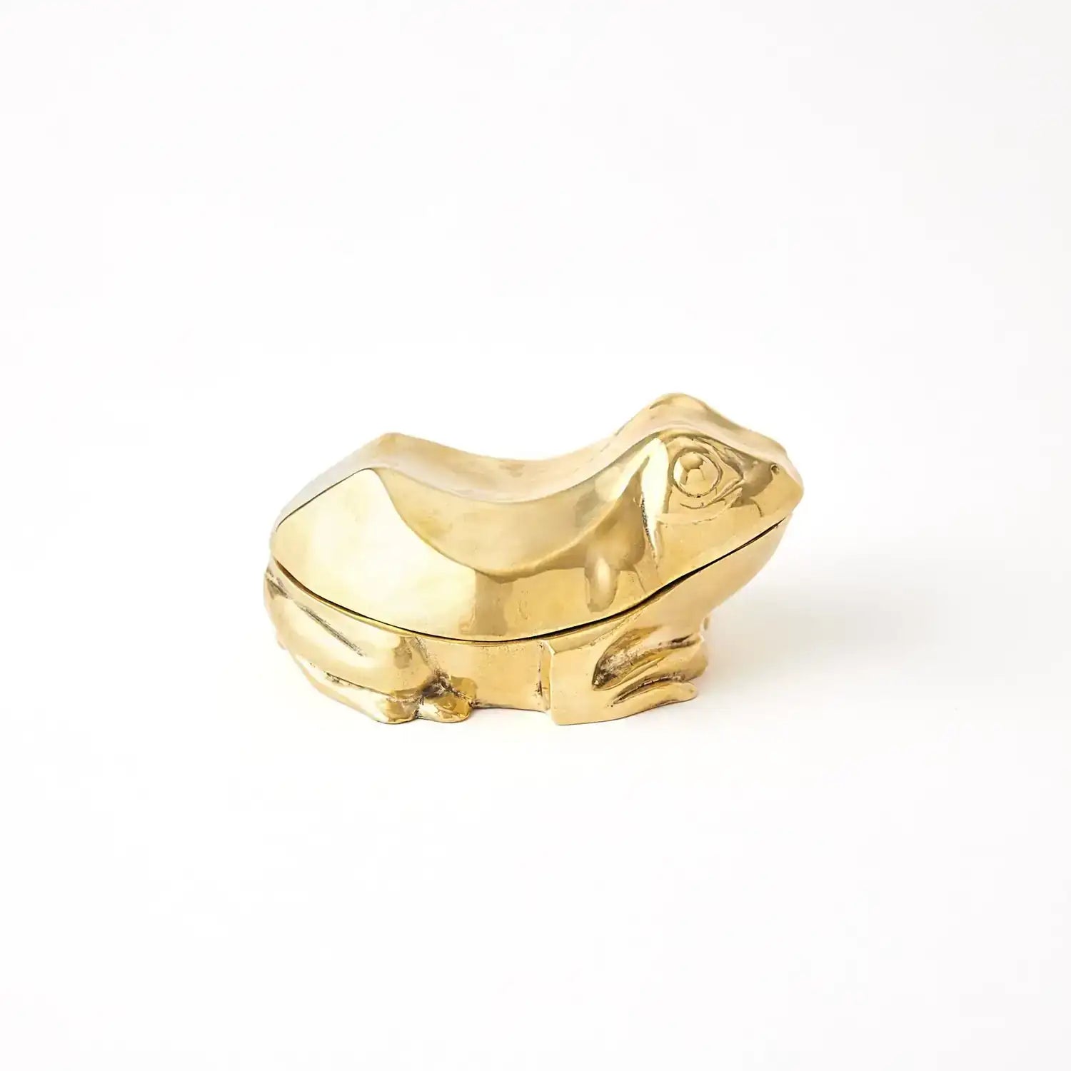 GLOBAL VIEWS SOLID BRASS FROG BOX - Decorative Accents