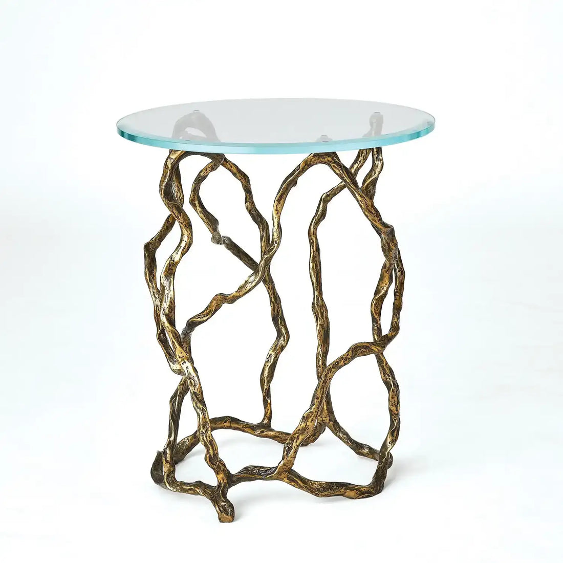 GLOBAL VIEWS TWISTWOOD ACCENT TABLE - Side