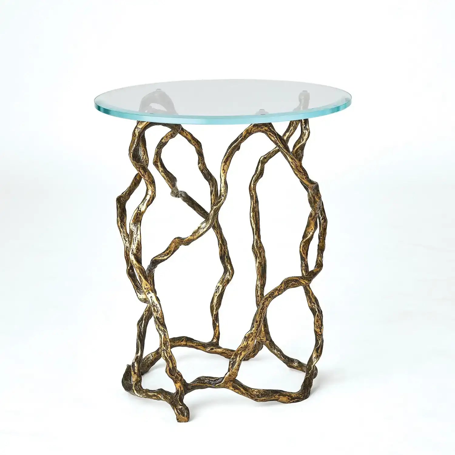 GLOBAL VIEWS TWISTWOOD ACCENT TABLE - Side