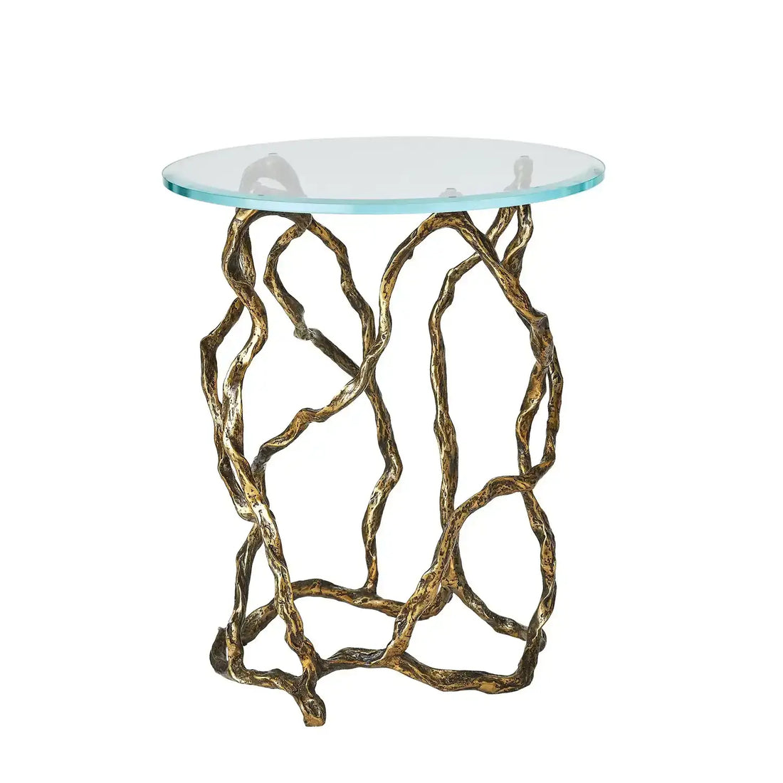 GLOBAL VIEWS TWISTWOOD ACCENT TABLE - Side