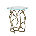 GLOBAL VIEWS TWISTWOOD ACCENT TABLE - Side