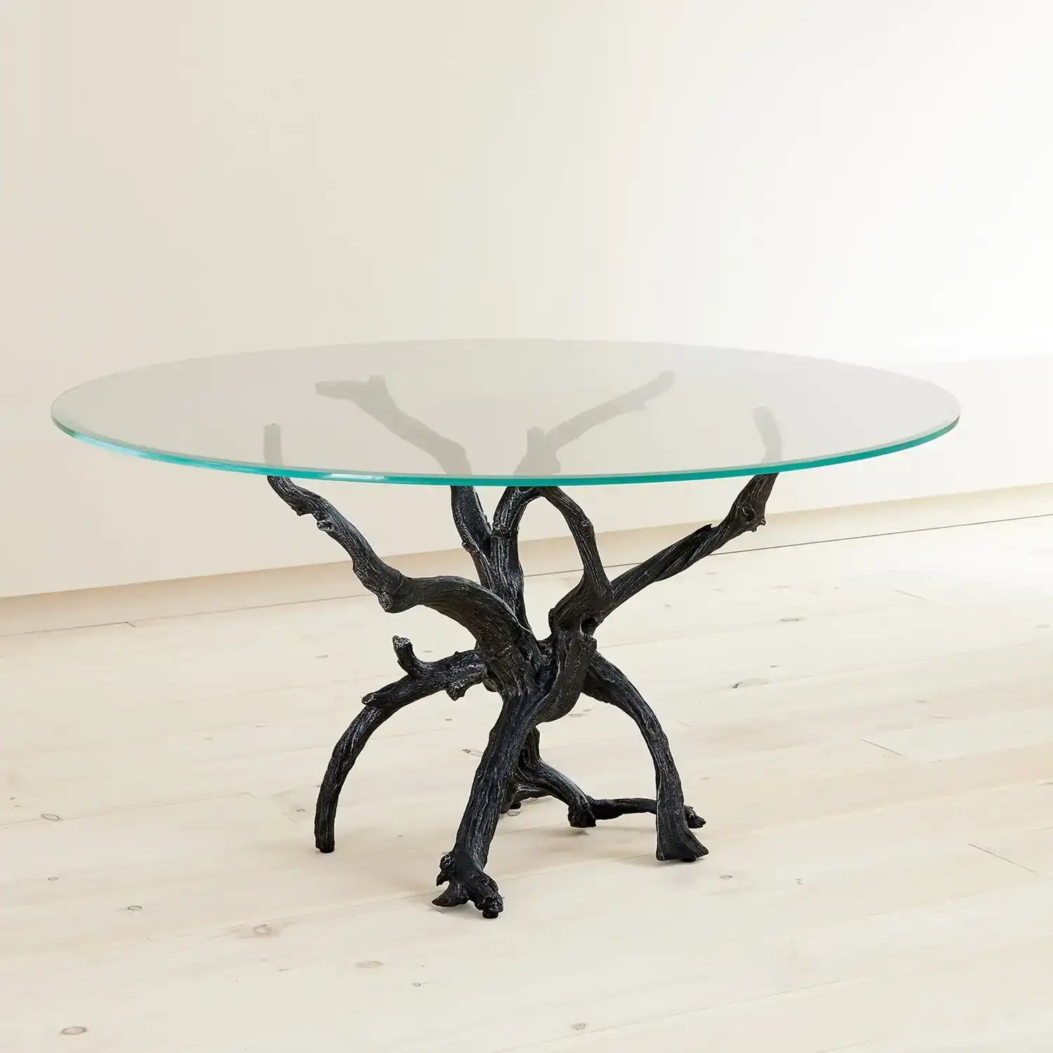 GLOBAL VIEWS MONTEREY DINING TABLE W/60" GLASS TOP - Dinning Tables