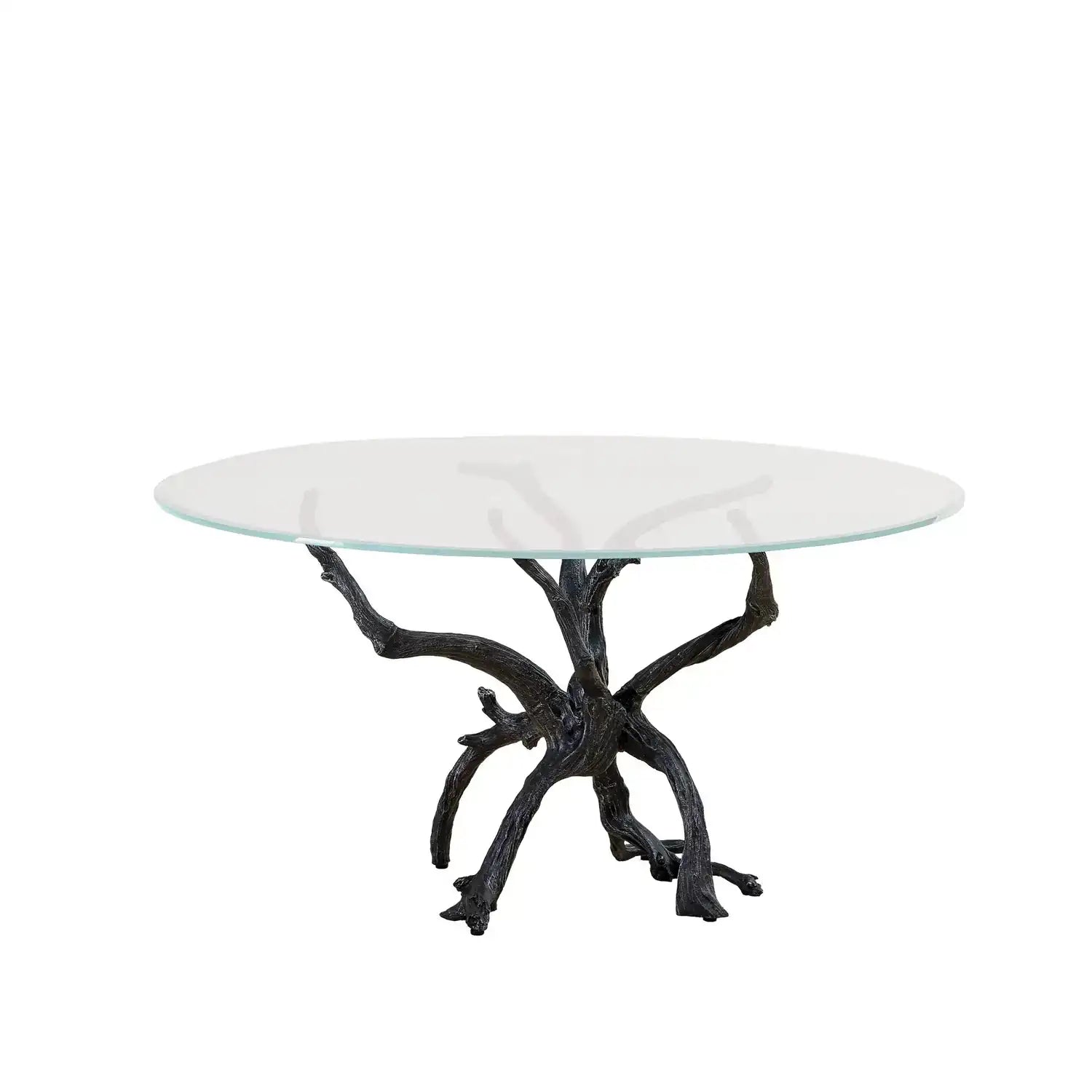 GLOBAL VIEWS MONTEREY DINING TABLE W/60" GLASS TOP - Dinning Tables