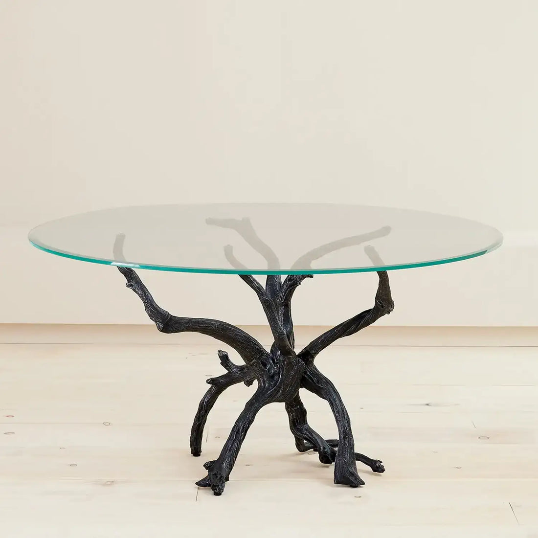 GLOBAL VIEWS MONTEREY DINING TABLE W/60" GLASS TOP - Dinning Tables