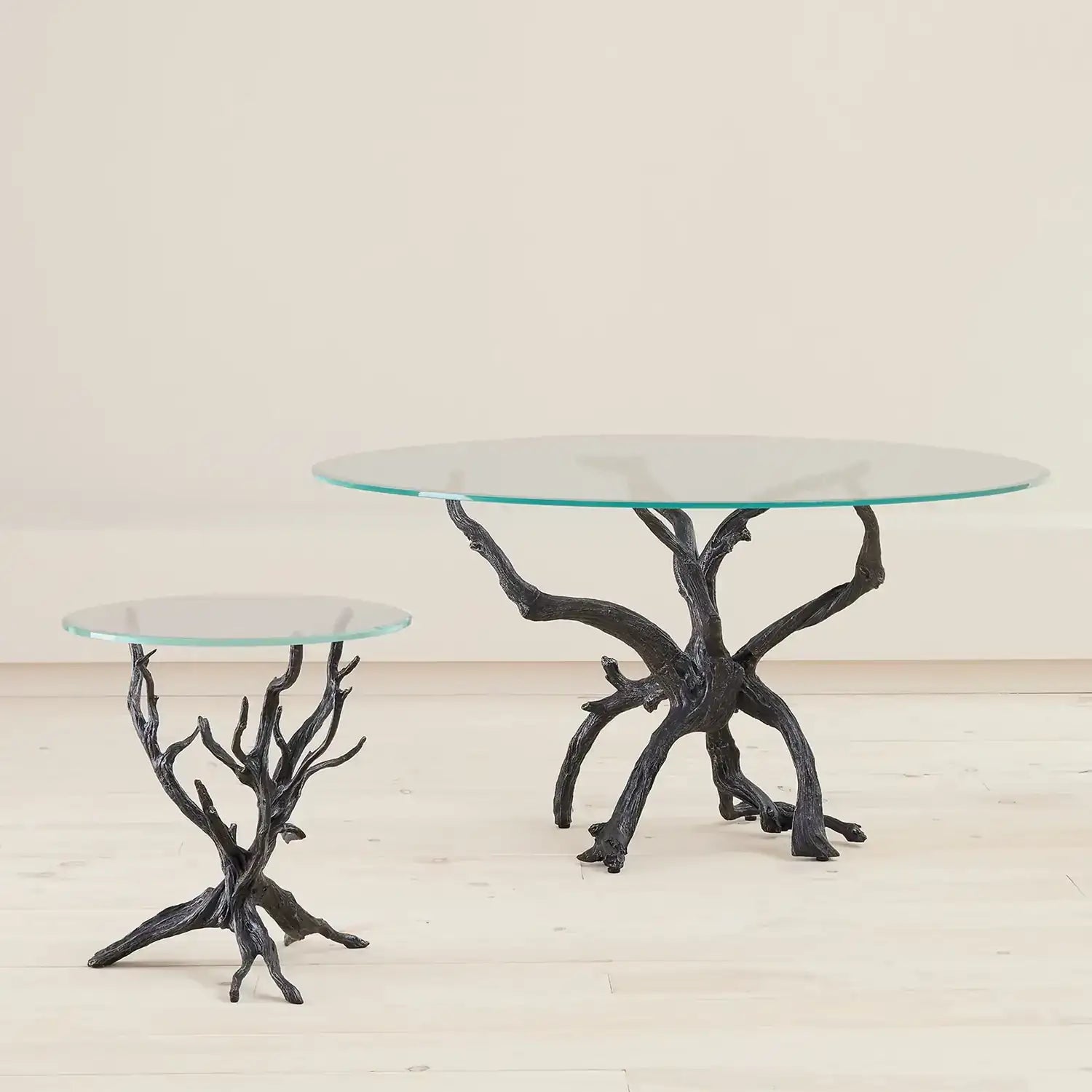 GLOBAL VIEWS MONTEREY DINING TABLE W/60" GLASS TOP - Dinning Tables