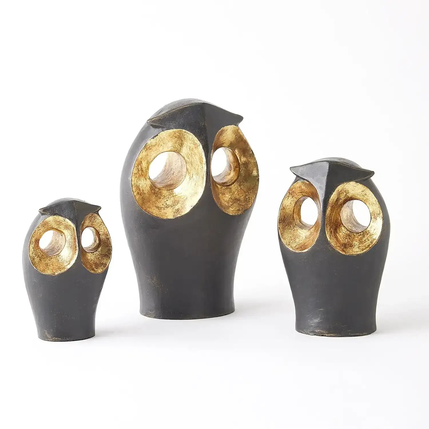 GLOBAL VIEWS GOLD LEAFED OWL - Decorative Accents