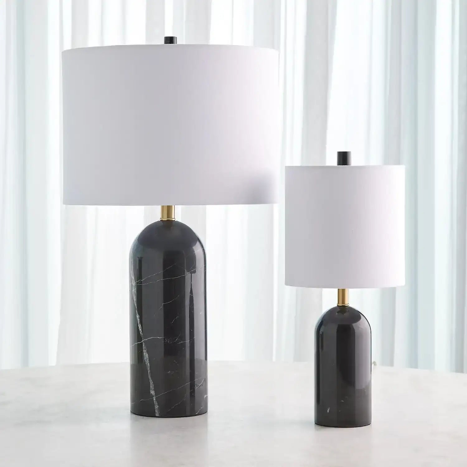GLOBAL VIEWS, CALLANISH MARBLE LAMP, TABLE LAMPS