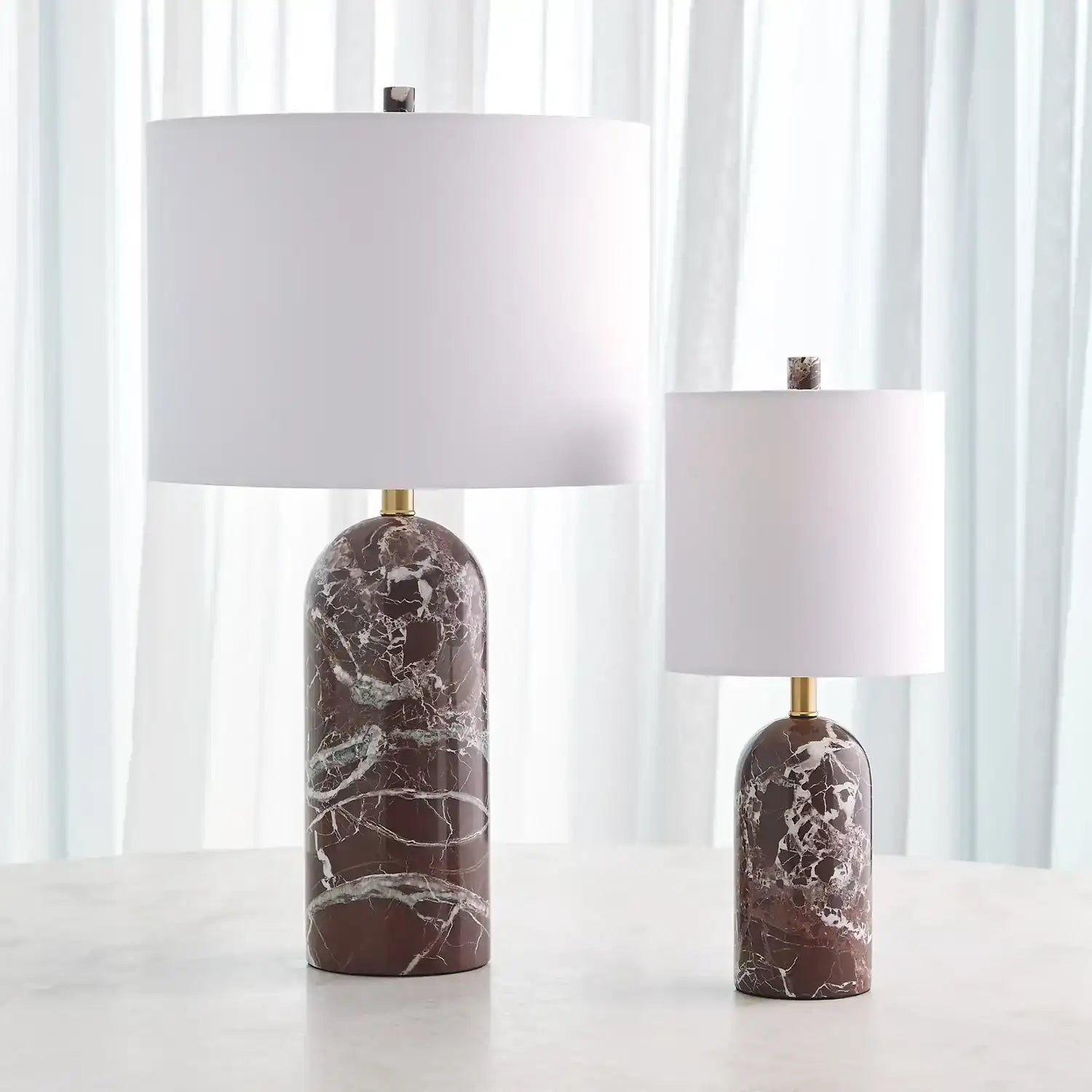 GLOBAL VIEWS, CALLANISH MARBLE LAMP, TABLE LAMPS