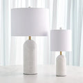 GLOBAL VIEWS, CALLANISH MARBLE LAMP, TABLE LAMPS