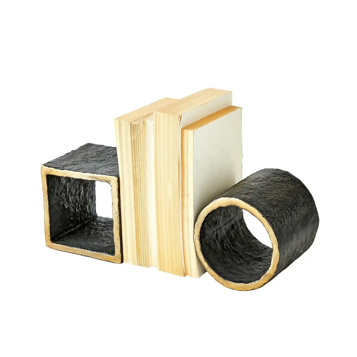 GLOBAL VIEWS GEOMETRY BOOKENDS - Decorative Accents