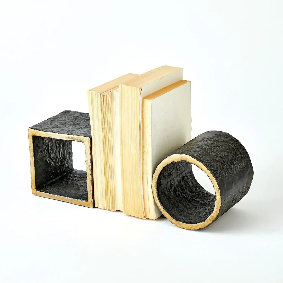 GLOBAL VIEWS GEOMETRY BOOKENDS - Decorative Accents