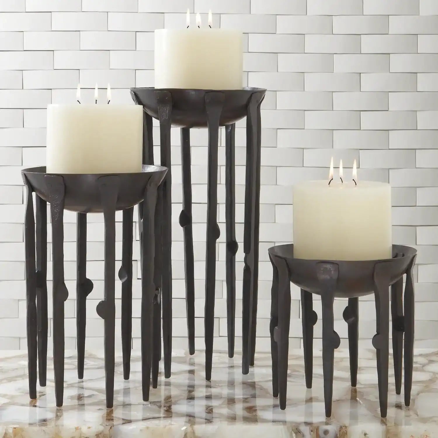 GLOBAL VIEWS BOTHWELL CANDLESTAND - Decorative Accents