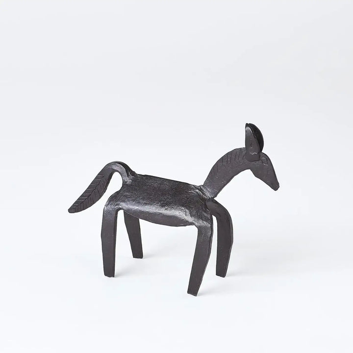 GLOBAL VIEWS PRIMITIVE IRON HORSE - Decorative Accents