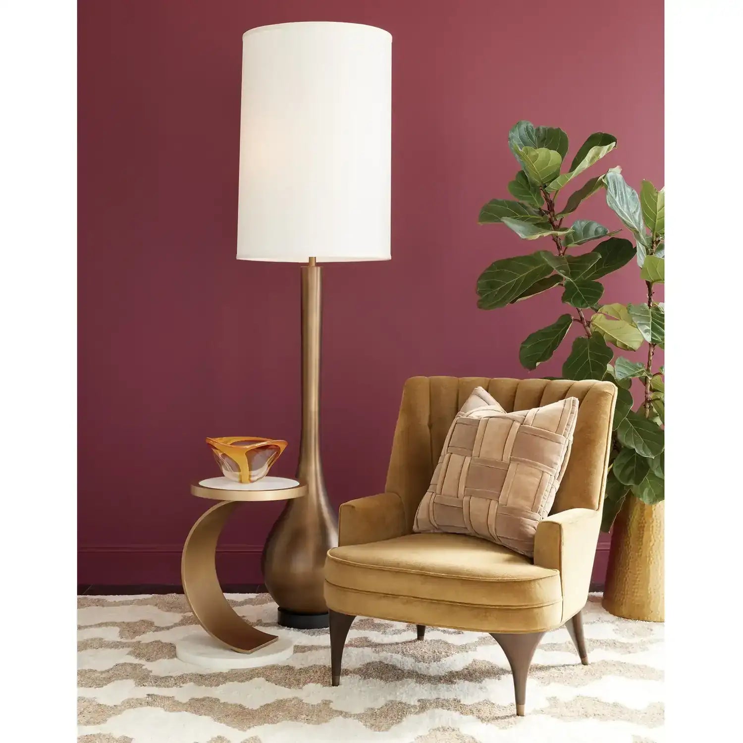 GLOBAL VIEWS IZMIR HAMMERED SIDE TABLE - Side