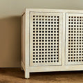 GLOBAL VIEWS DRIFTWOOD LATTICE CREDENZA - Cabinets & Bar