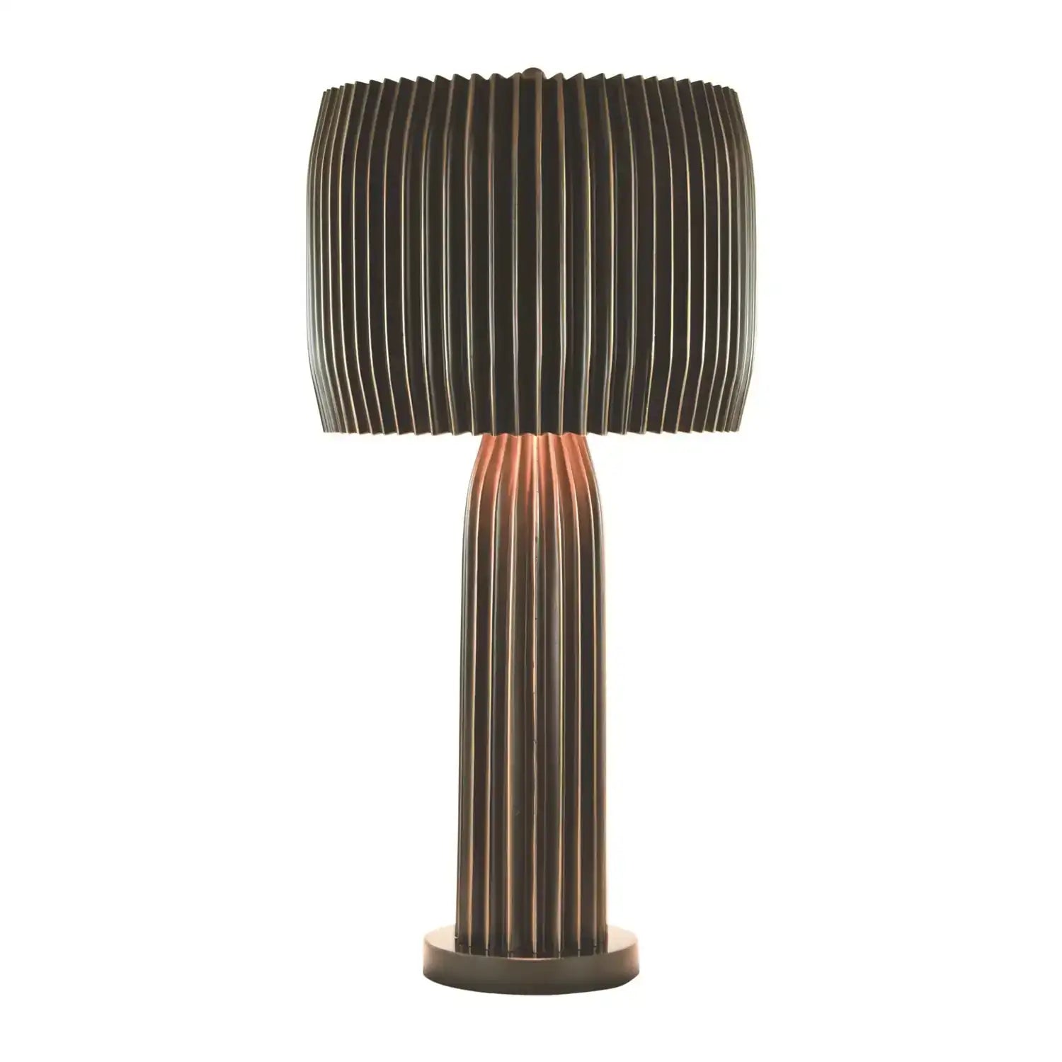 GLOBAL VIEWS, CRIMP TABLE LAMP, TABLE LAMPS