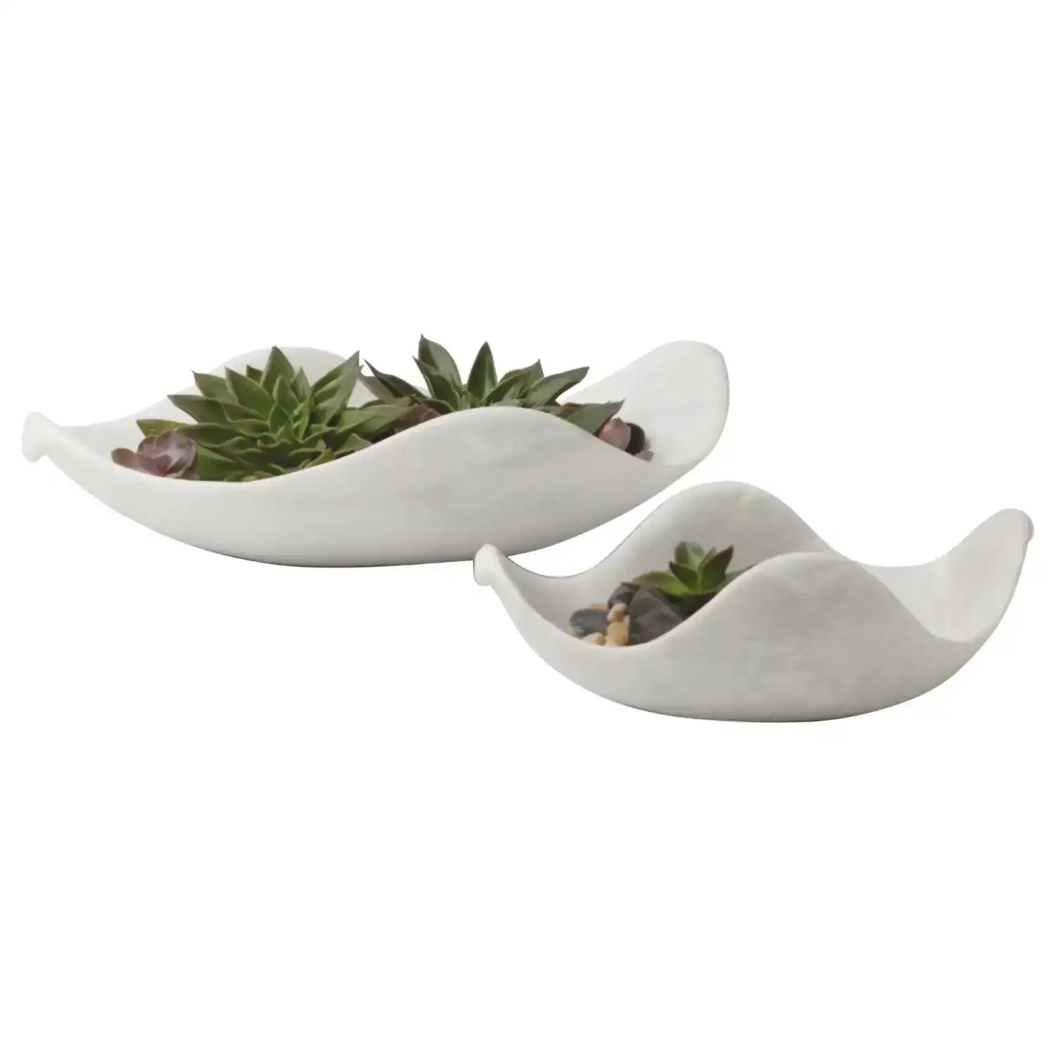 GLOBAL VIEWS MARBLE DOVE BOWL - Decorative Accents