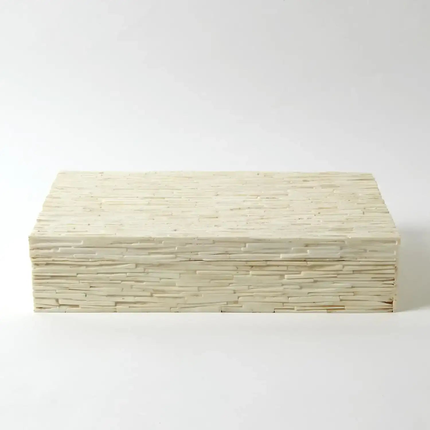 GLOBAL VIEWS CHISELED BONE STORAGE BOX - Decorative Accents
