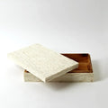 GLOBAL VIEWS CHISELED BONE STORAGE BOX - Decorative Accents