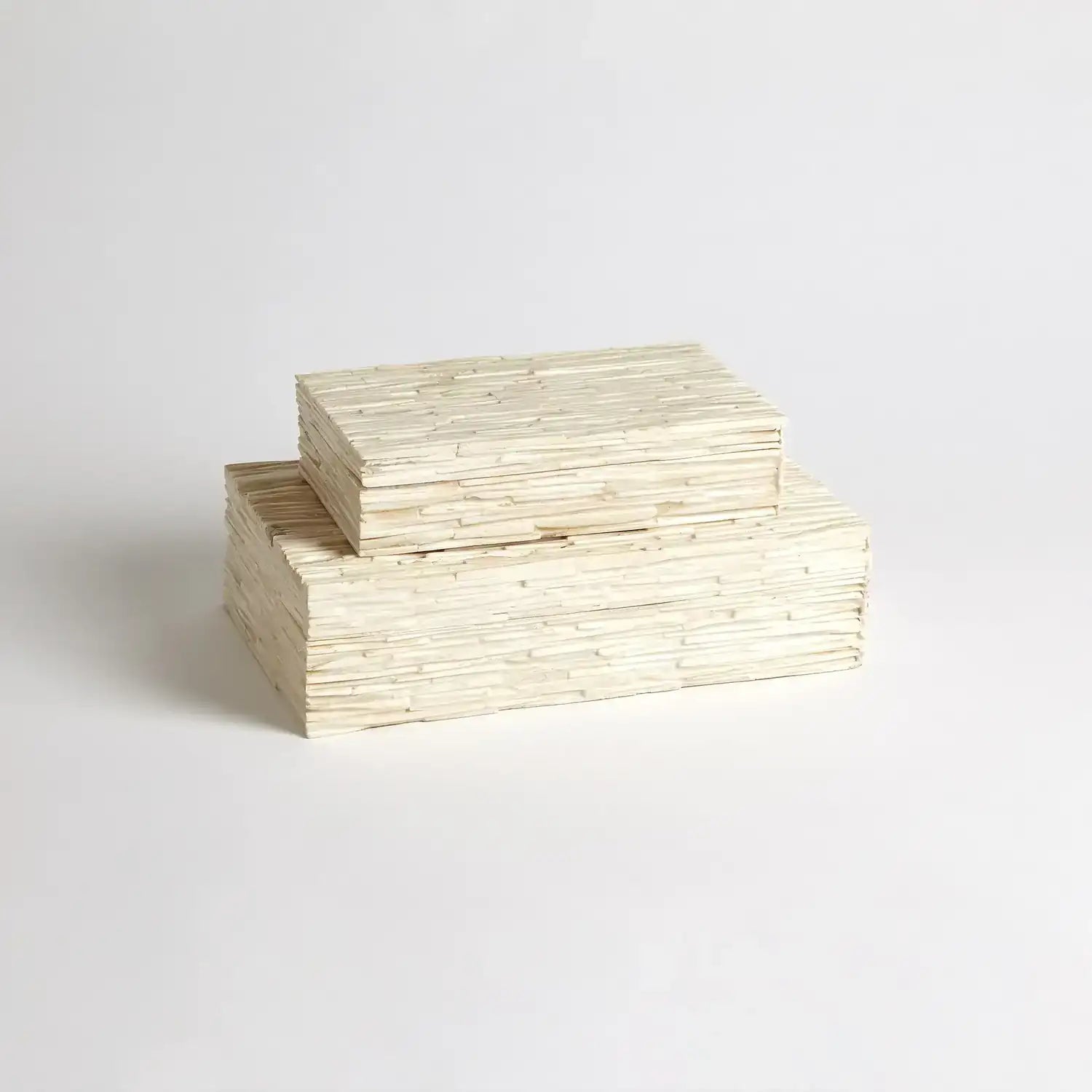 GLOBAL VIEWS CHISELED BONE STORAGE BOX - Decorative Accents