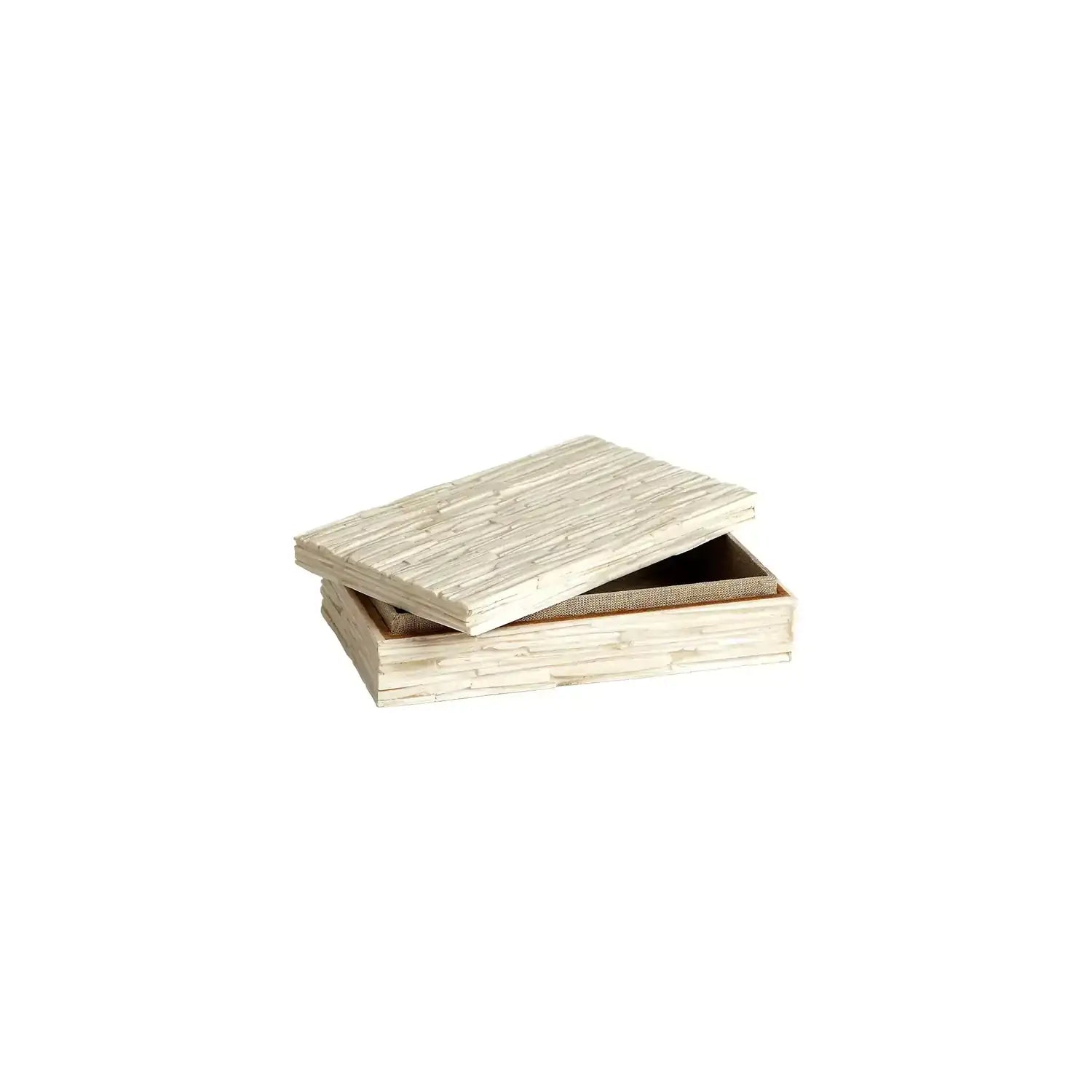 GLOBAL VIEWS CHISELED BONE STORAGE BOX - Decorative Accents