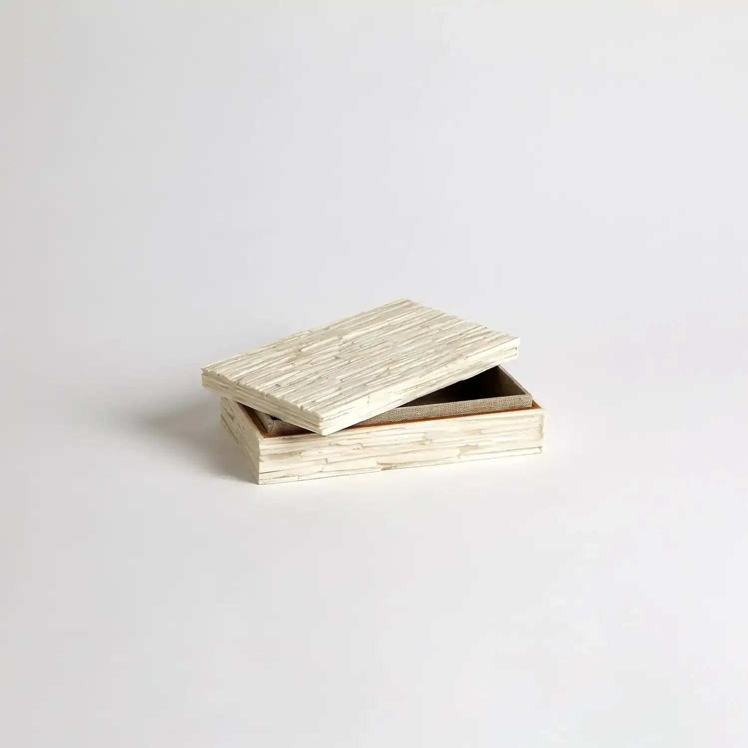 GLOBAL VIEWS CHISELED BONE STORAGE BOX - Decorative Accents