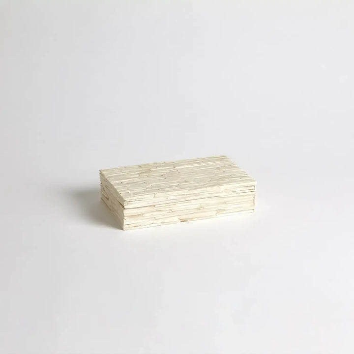 GLOBAL VIEWS CHISELED BONE STORAGE BOX - Decorative Accents