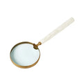 GLOBAL VIEWS CHISELED BONE MAGNIFYING GLASS - Decorative Accents