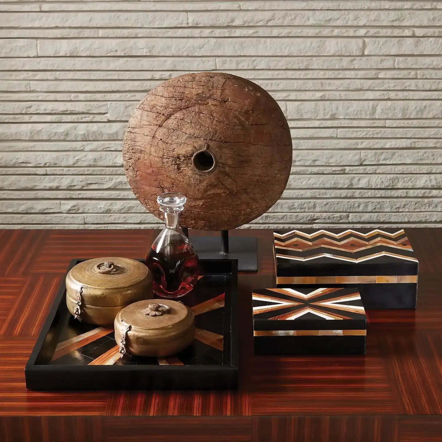 GLOBAL VIEWS VINTAGE CHAPATI BOX - Art