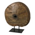 GLOBAL VIEWS ANTIQUE CART WHEEL ON STAND - Art