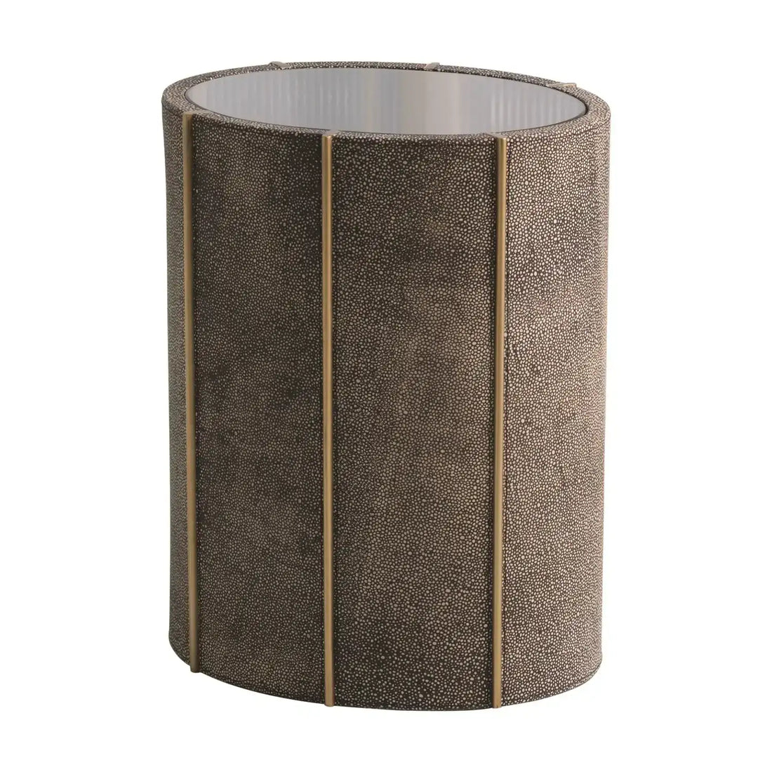 GLOBAL VIEWS CHURCHILL OVAL DRUM TABLE - Side