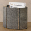 GLOBAL VIEWS CHURCHILL OVAL WASTEBASKET - Decorative Accents