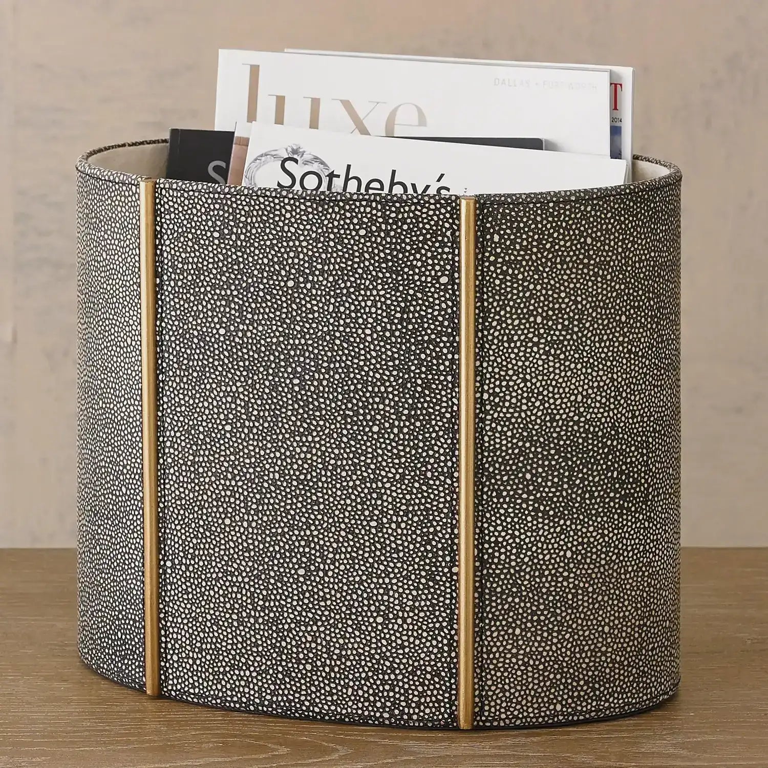 GLOBAL VIEWS CHURCHILL OVAL WASTEBASKET - Decorative Accents