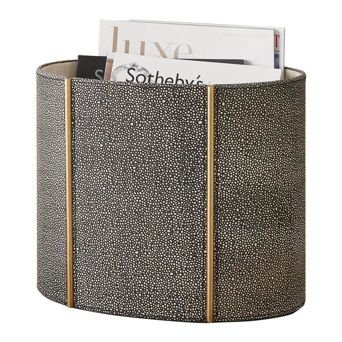 GLOBAL VIEWS CHURCHILL OVAL WASTEBASKET - Decorative Accents